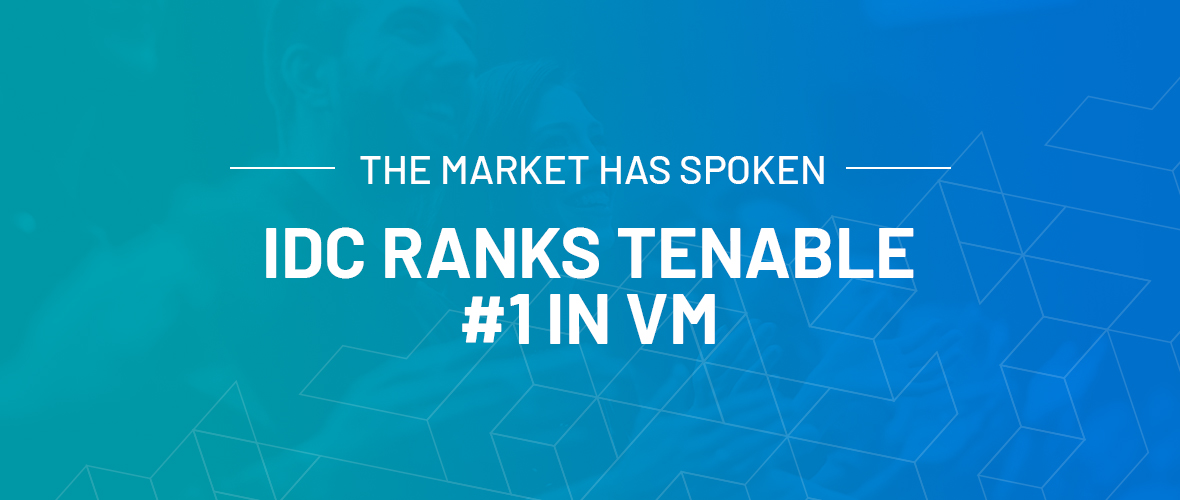 IDC Ranks Tenable Number One in the Worldwide Vulnerability Management Market Share for 2019 image